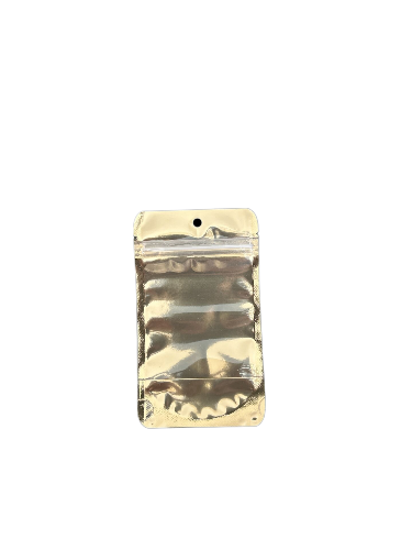 Doypack Gold Şeffaf Metalize Kilitli 8,5X14,5 (1000 Adet)