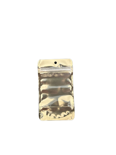 Doypack Gold Şeffaf Metalize Kilitli 8,5X14,5 (1000 Adet)