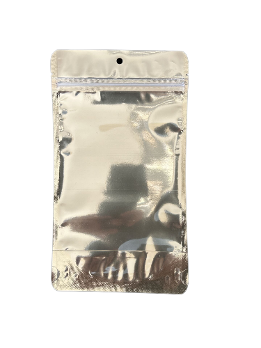 Doypack Gold Şeffaf Metalize Kilitli 13X22,5  (500 Adet)