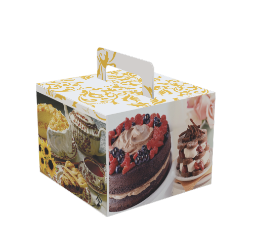 Kare Saplı Turta Kutusu Karton  NO:3