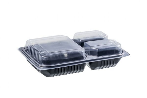 3 Bölmeli Mikrodalga Servis Seti XL Takım (200 Adet)