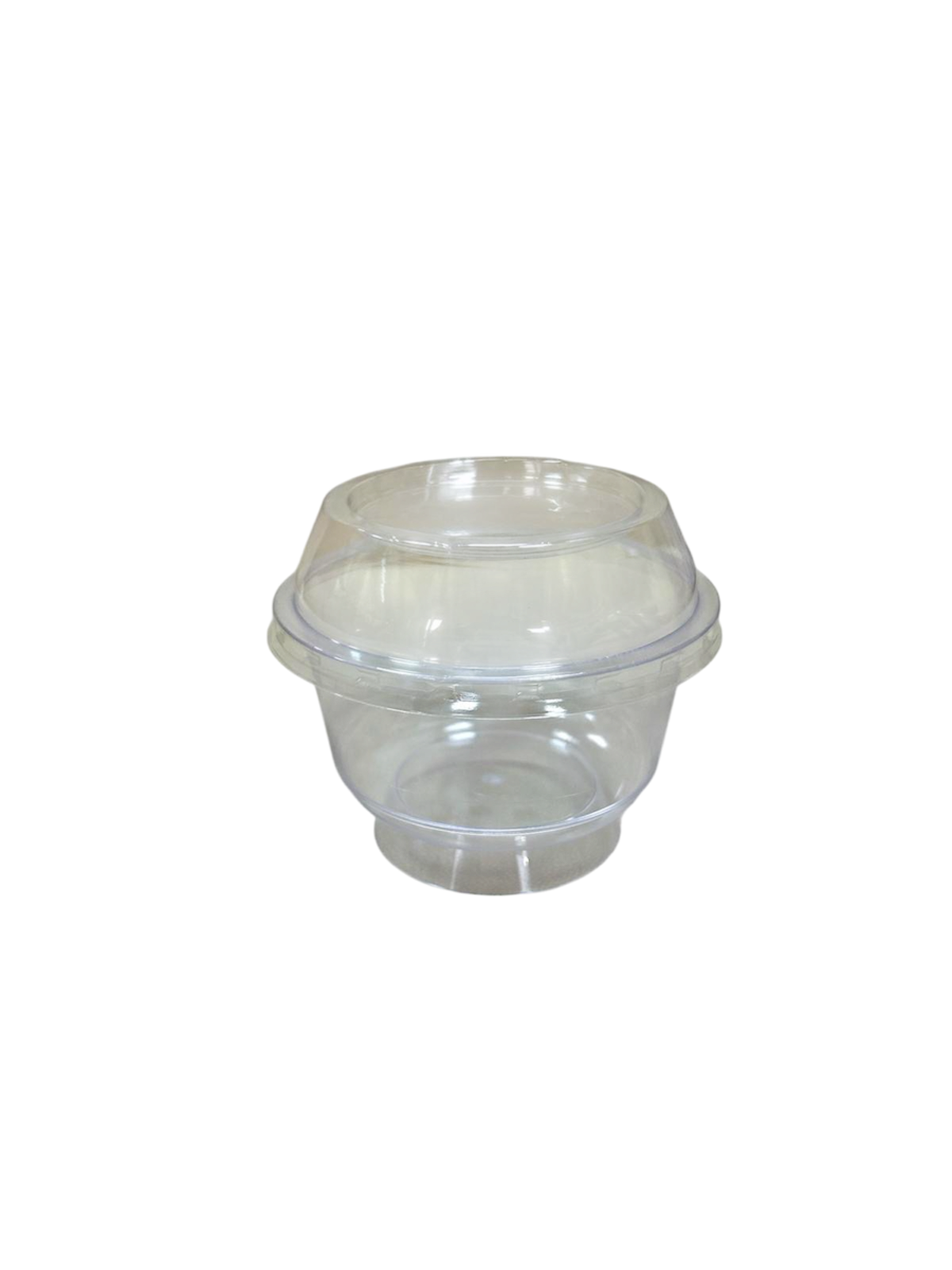 200 cc Kristal Ayaklı Kase Eko Kapaklı (1000 Adet)