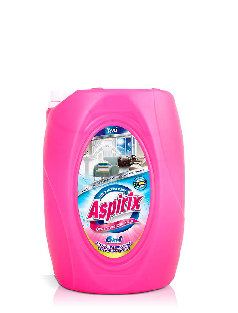 Aspirix Çok Amaçlı Temizlik Sıvısı 5 Lt (4 Adet)