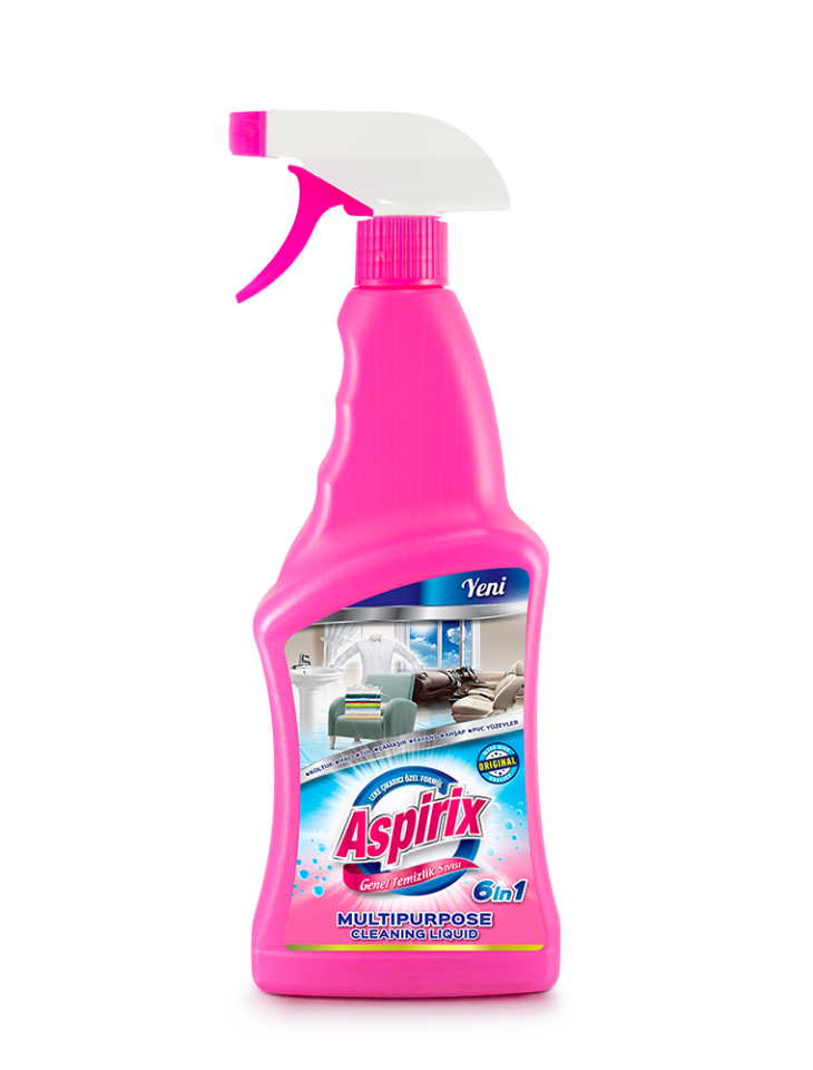 Aspirix Çok Amaçlı Temizlik Sıvısı 750 Ml Sprey (12 Adet)