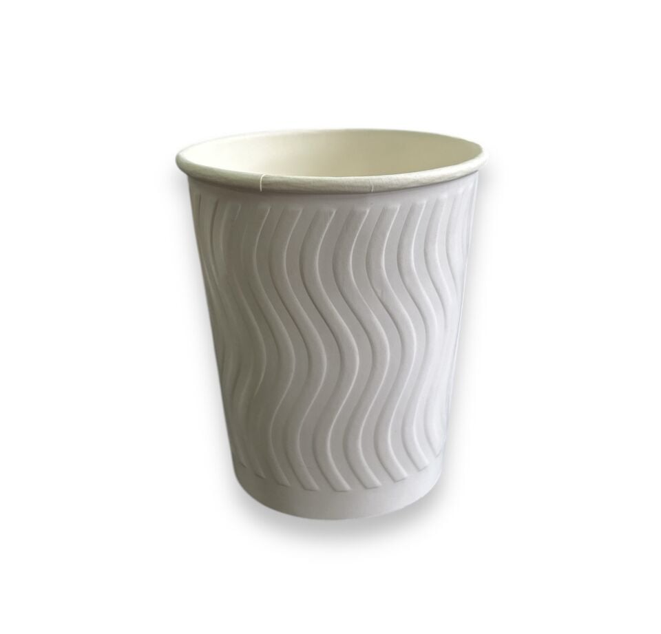 8 Oz DW Çiftduvarlı Karton Bardak Embossed (800 Adet)