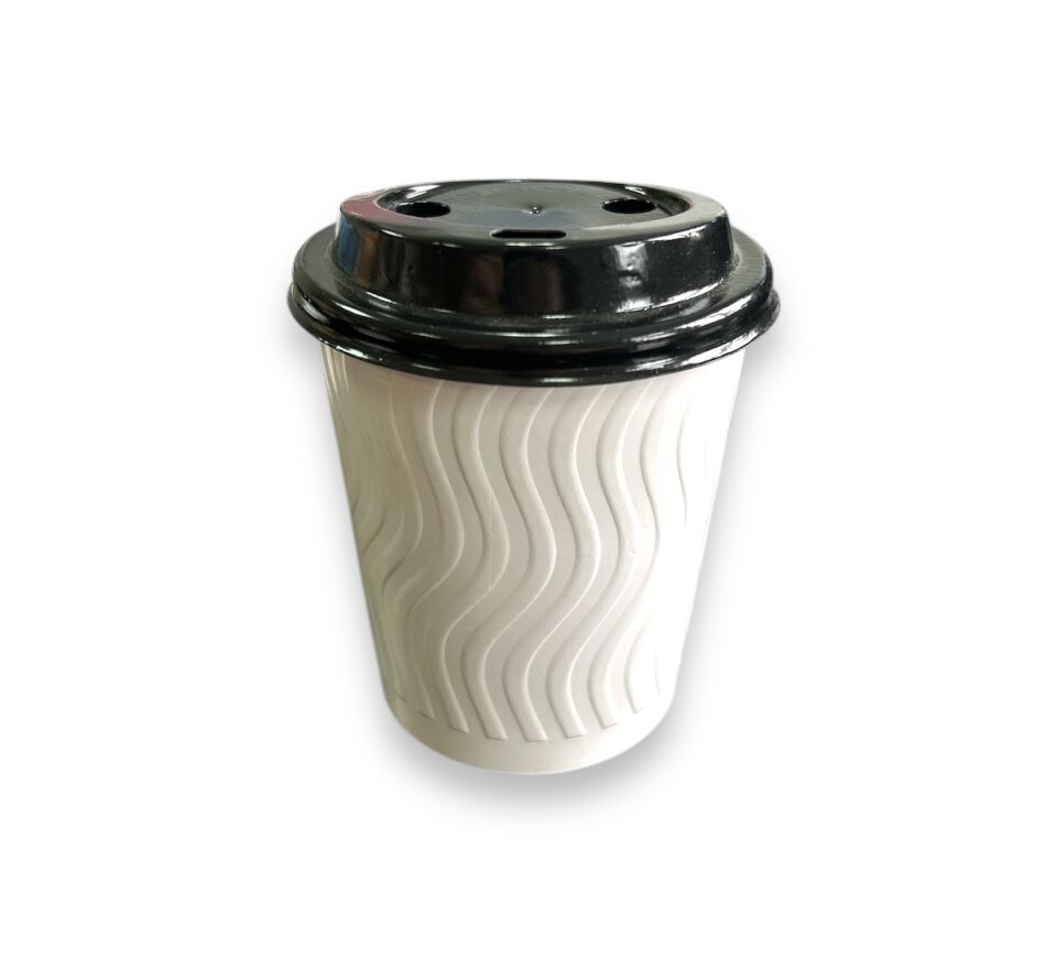 8 Oz DW Çiftduvarlı Karton Bardak Embossed (800 Adet)