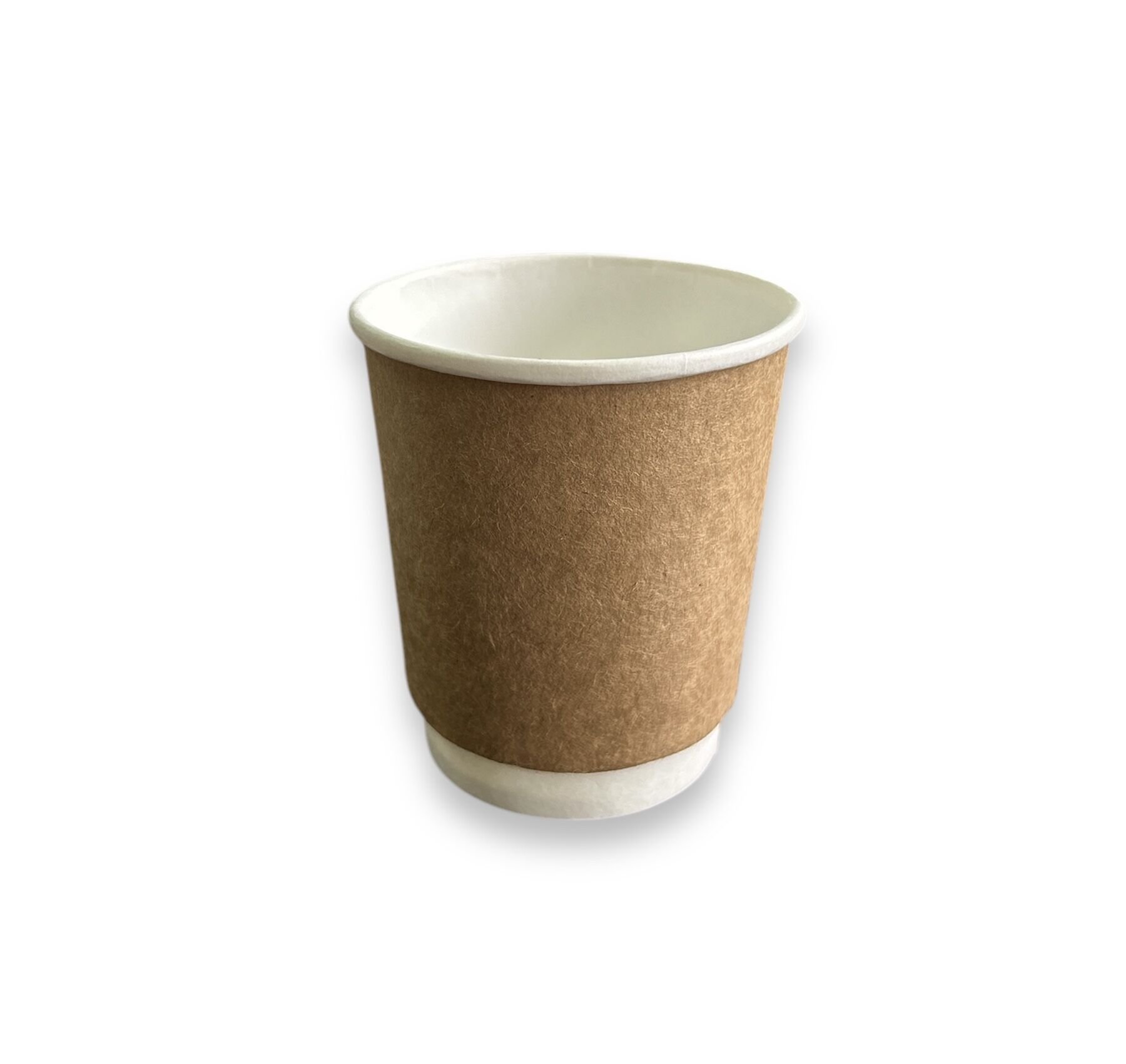 8 Oz DW Çiftduvarlı Karton Bardak Kraft (500 Adet)