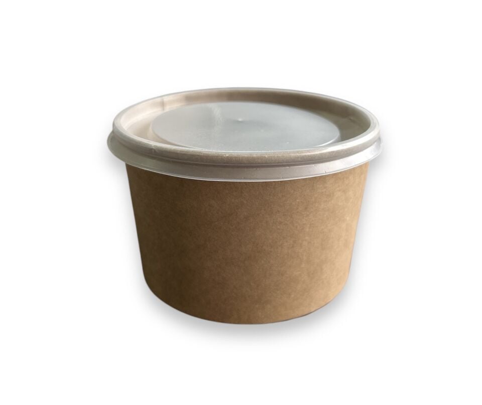 16 Oz Kraft Kapaksız Karton Çorba Kase (1000 Adet)