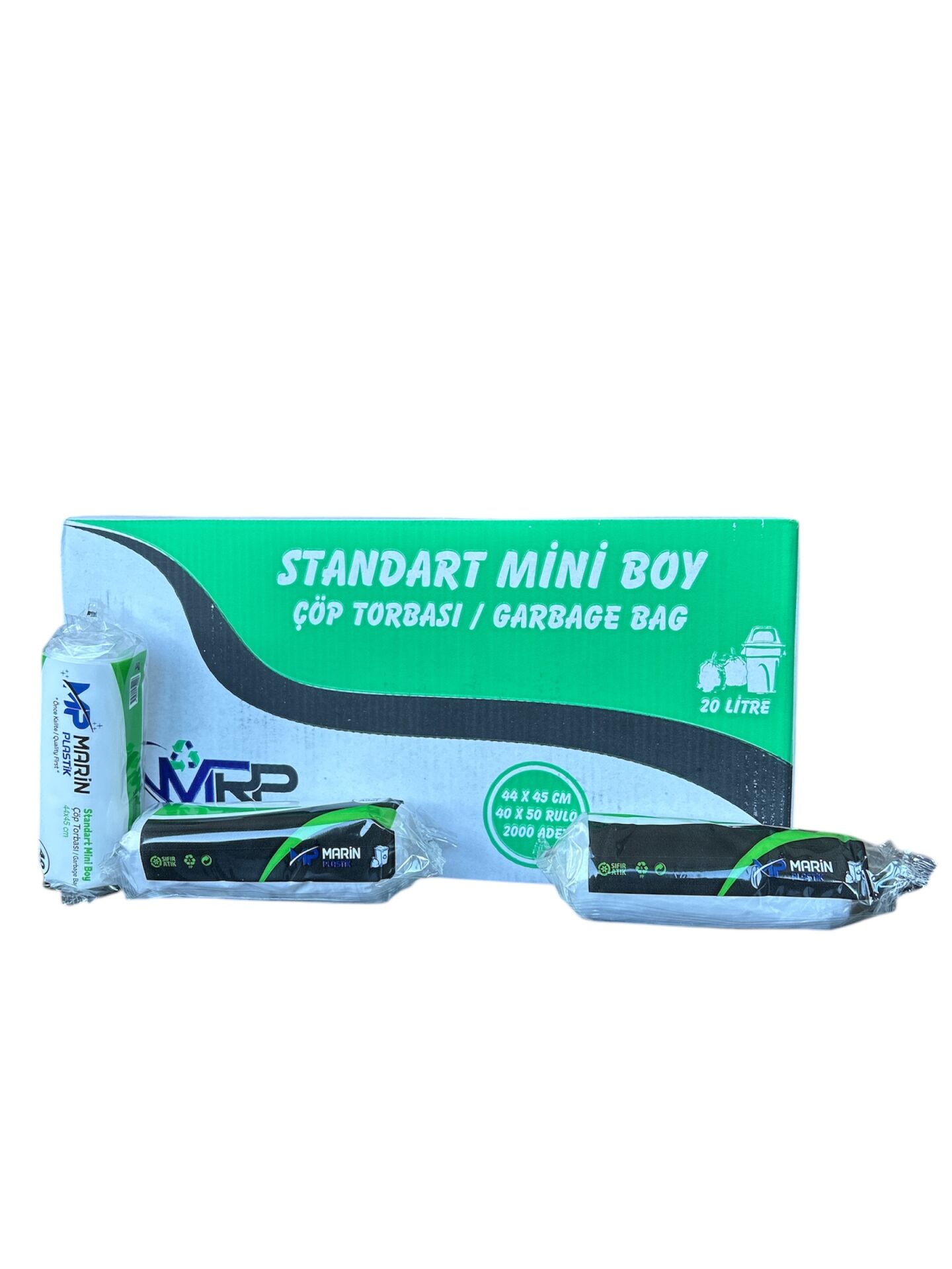 Rulo Çöp Poşeti Standart Mini Boy (44X45) 80 gr (50 Rulo)