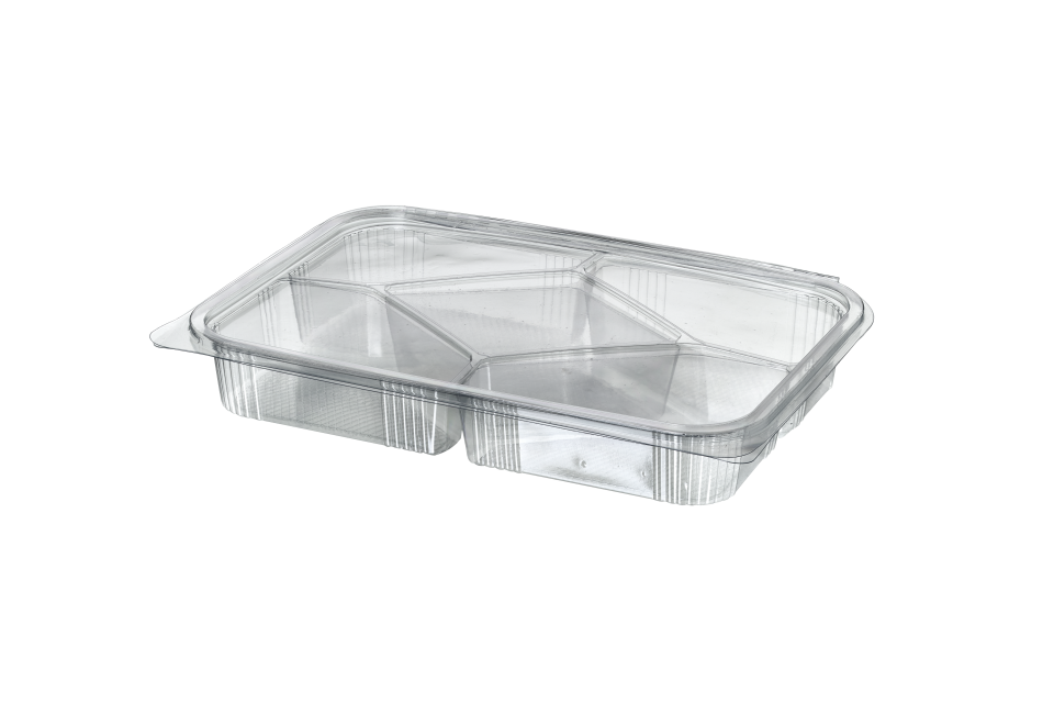 5 Bölmeli Köşeli Sızdırmaz Kap (250 Adet)