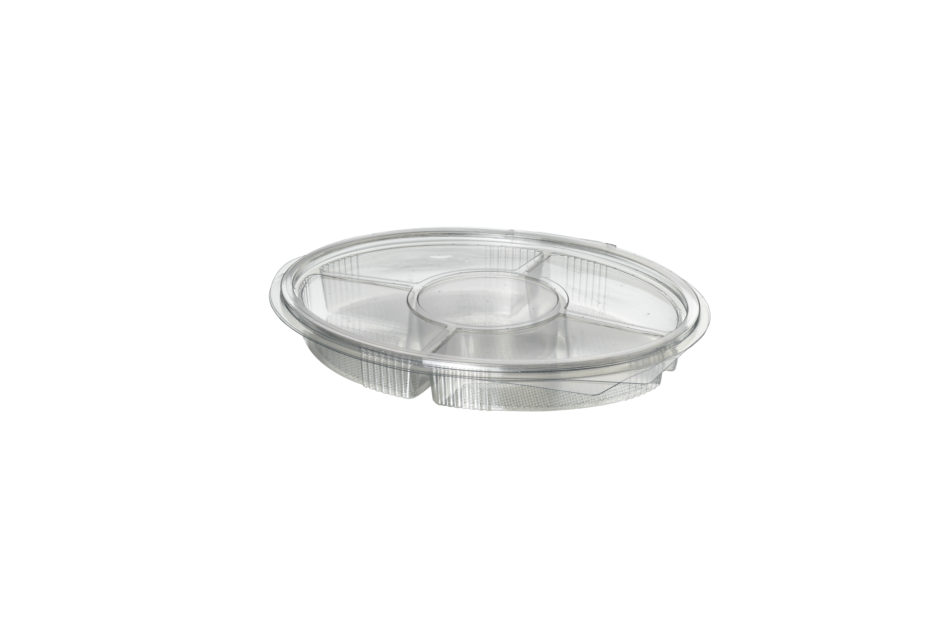 5 Bölmeli Oval Sızdırmaz Kap (250 Adet)