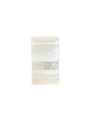 Doypack Beyaz Kraft Pencereli Kilitli 11X18,5 (1000 Adet)