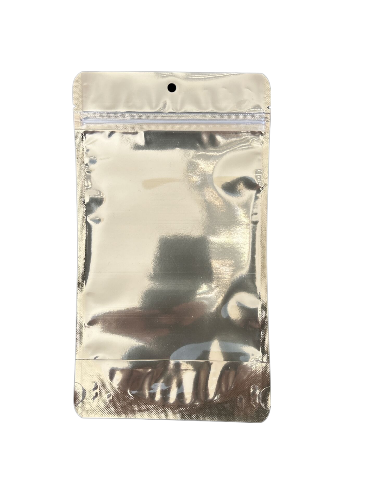 Doypack Gold Şeffaf Metalize Kilitli 13X22,5  (500 Adet)