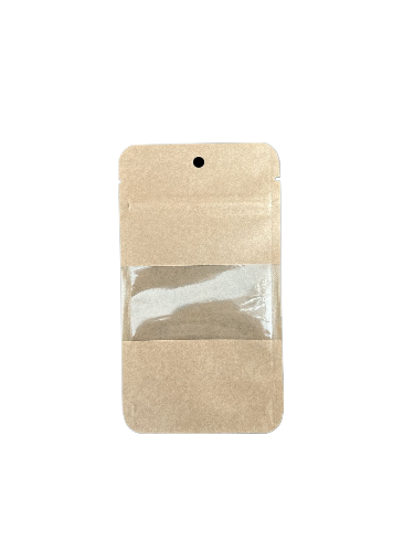 Doypack Kraft Pencereli Kilitli 8,5X14,5 (1000 Adet)