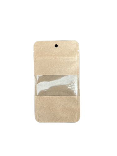 Doypack Kraft Pencereli Kilitli 8,5X14,5 (1000 Adet)