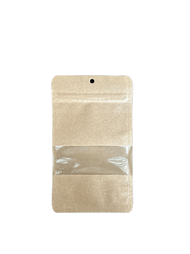 Doypack Kraft Pencereli Kilitli 11X18,5