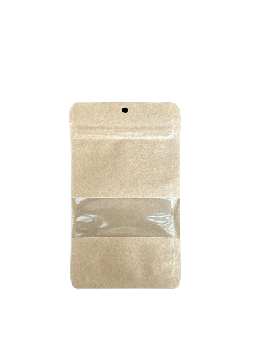 Doypack Kraft Pencereli Kilitli 11X18,5