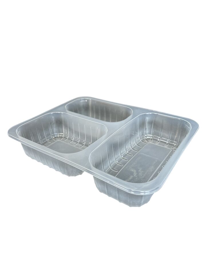 3 Compartment Top Film Adhesive T Container 21 gr (400 Pieces)