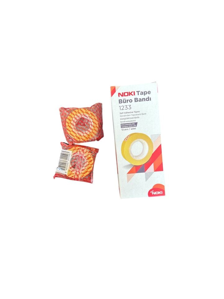Stationery Tape 12x33 Noki (12 Pieces)