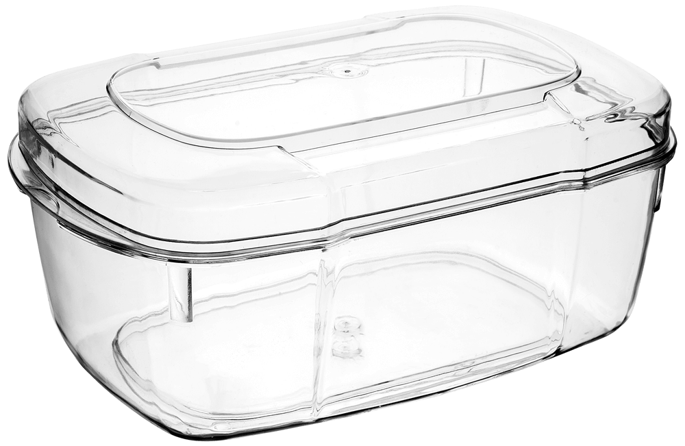 A Line Crystal Dessert Cookie Container 1200 cc Set (120 Pieces)