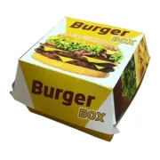 Karton Burger Kutusu Baskılı 9,5x9,5x7 (500 Adet)