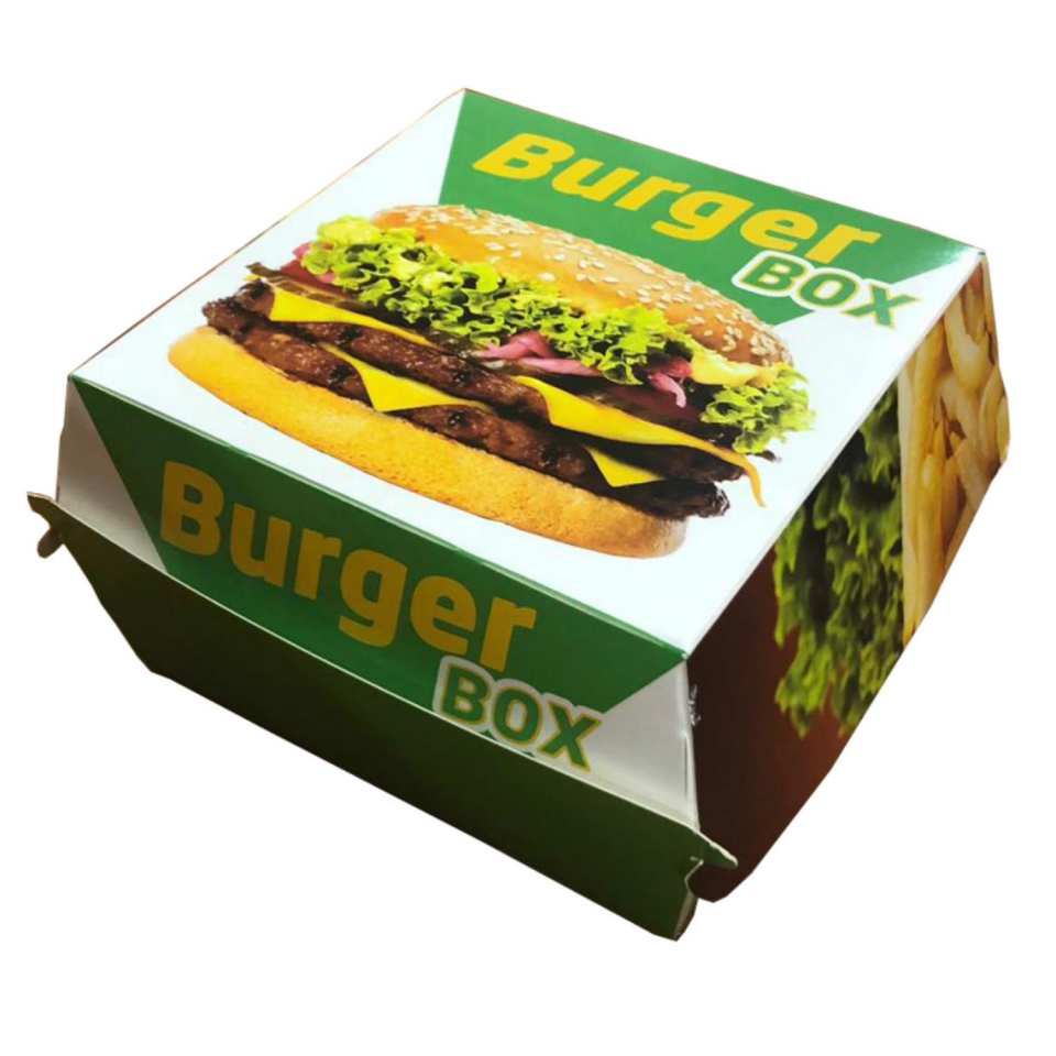 Karton Burger Kutusu Baskılı 12X12X7 (400 Adet)