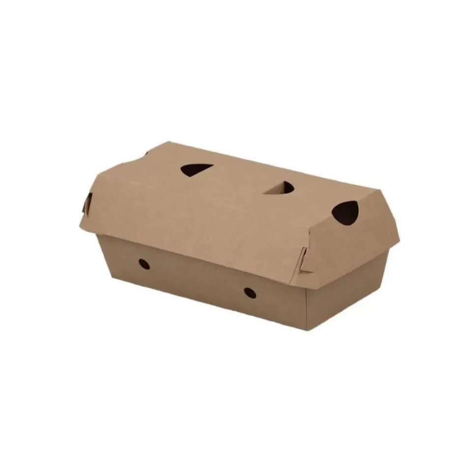 Aperatif Kutusu Kapaklı Kraft 14X7X6,5 (300 Adet)
