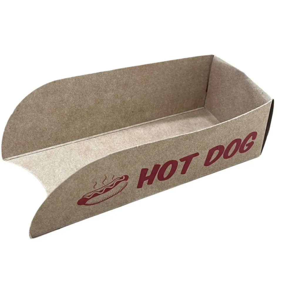 Hotdog Sandwich Box Kraft 7X15.5X5 (500 Pieces)