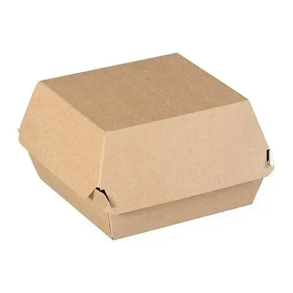Naturel Hamburger Kutusu Orta 12X12X7 (400 Adet)