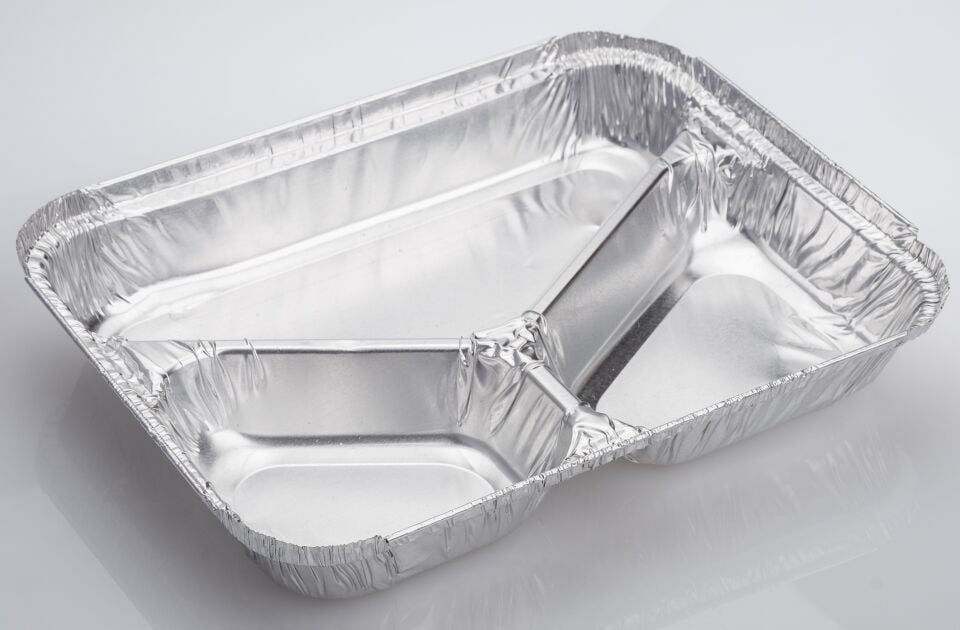 S681L Aluminum Plate 3 Compartments (1000 Pieces)