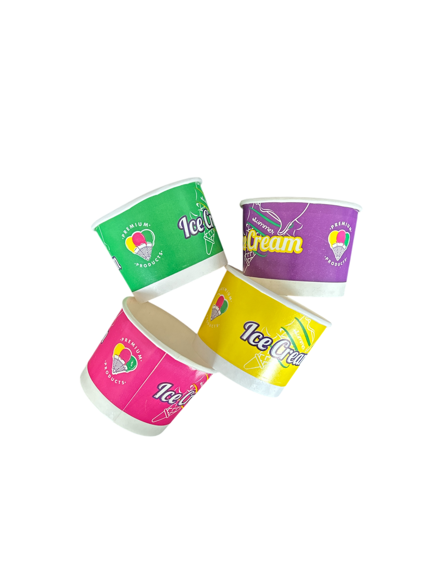 200 Cc Dondurma Kase Karton Karışık Renk