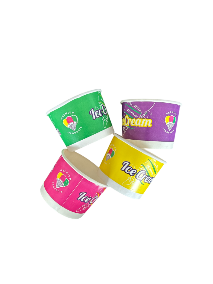 200 Cc Dondurma Kase Karton Karışık Renk (1000 Adet)