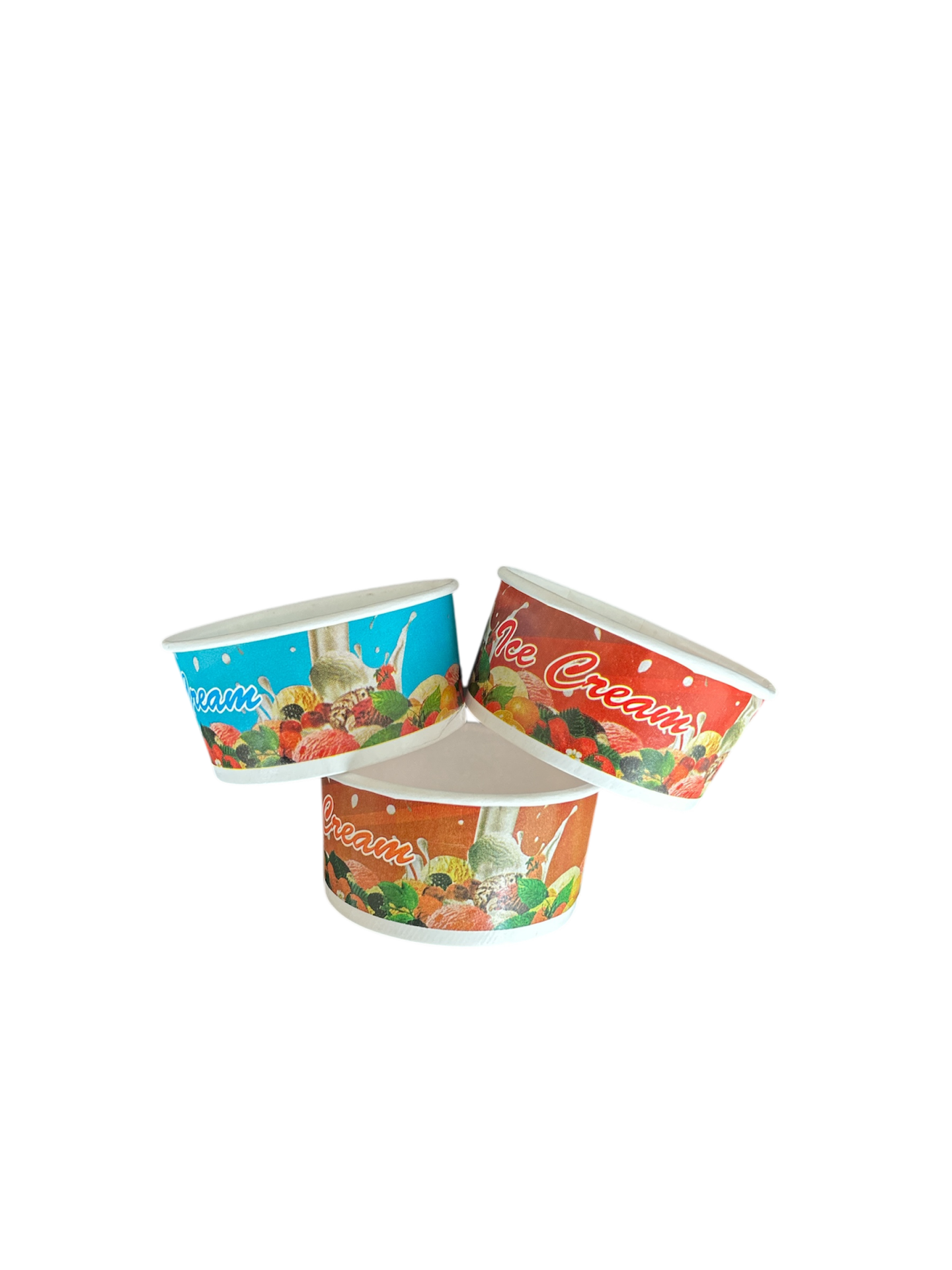300 Cc Ice Cream Bowl Cardboard Mixed Color (1000 Pieces)