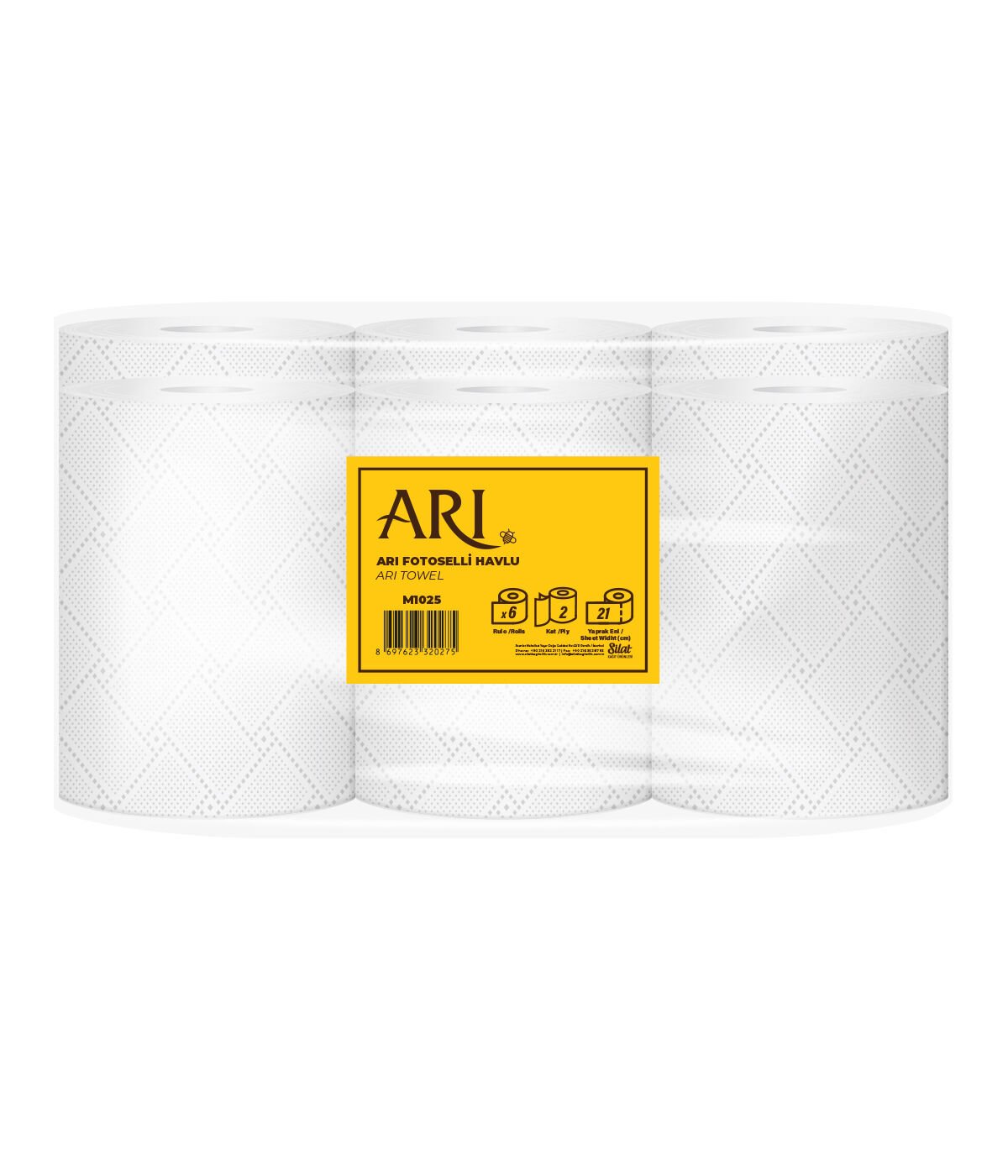 Arı Fotoselli Havlu 4 Kg 6 Rulo