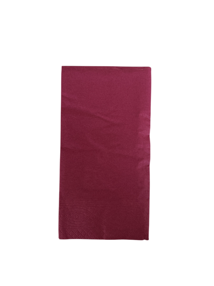Bordo Garson Katlama Peçete 33X33 (1200 Adet)
