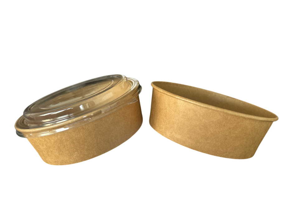 1100 cc Cardboard Salad Bowl Without Lid (300 Pieces)