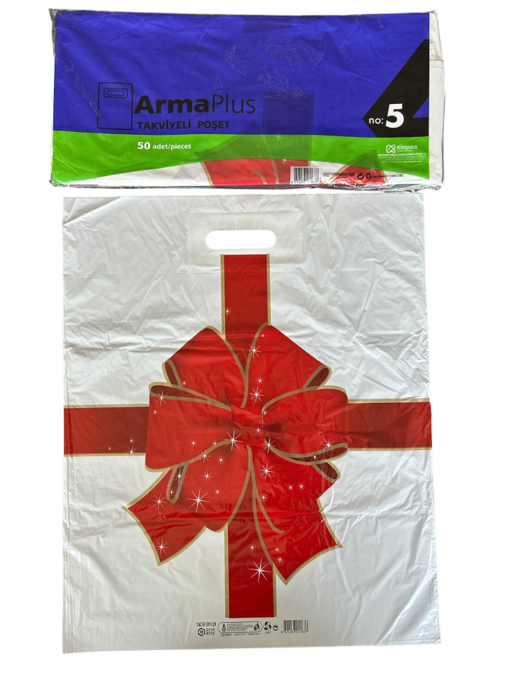 Takviyeli Poşet Kurdele Desen 50X60 (750 Adet)