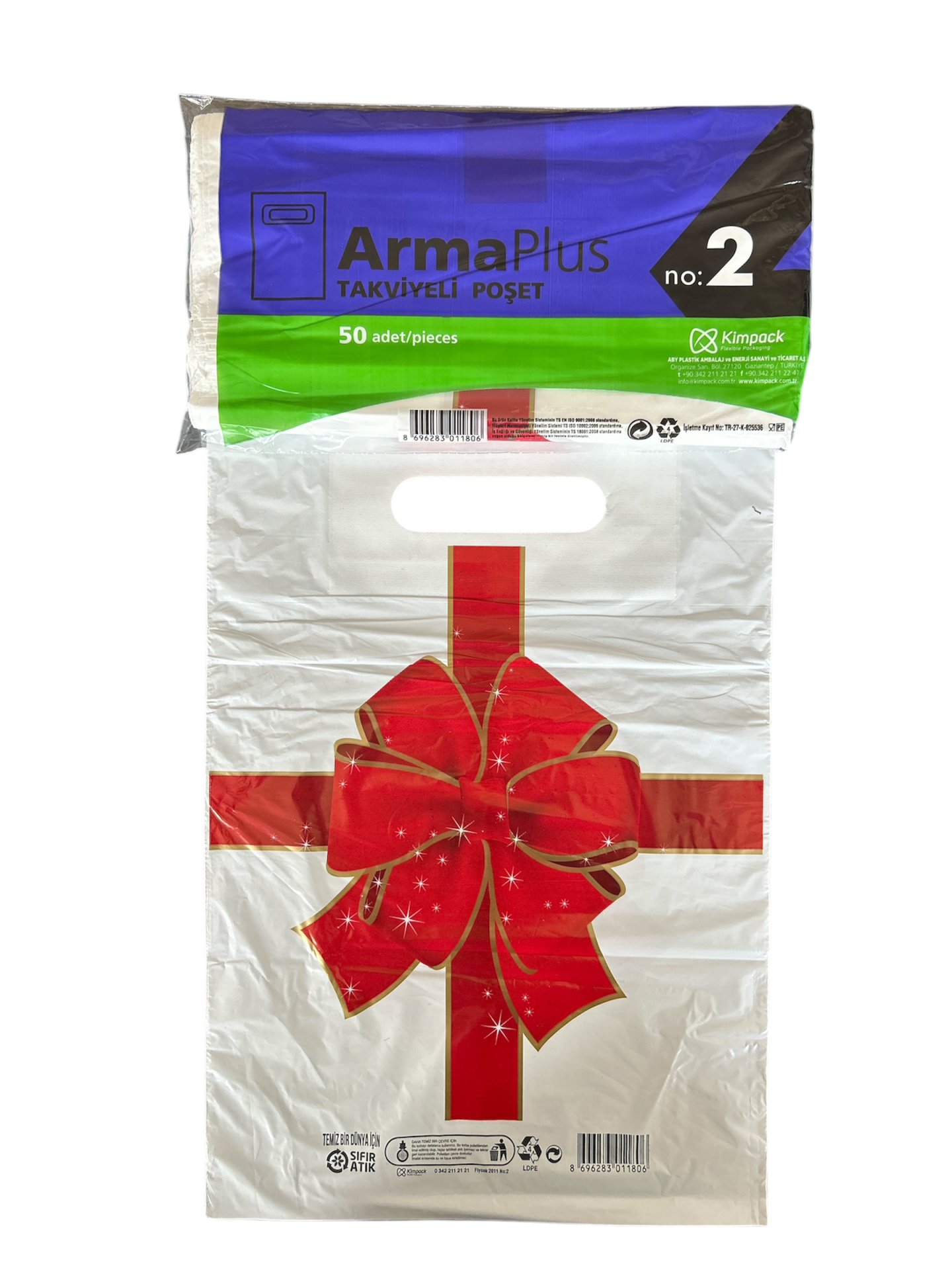 Takviyeli Poşet Kurdele Desen 26X38 (1000 Adet)