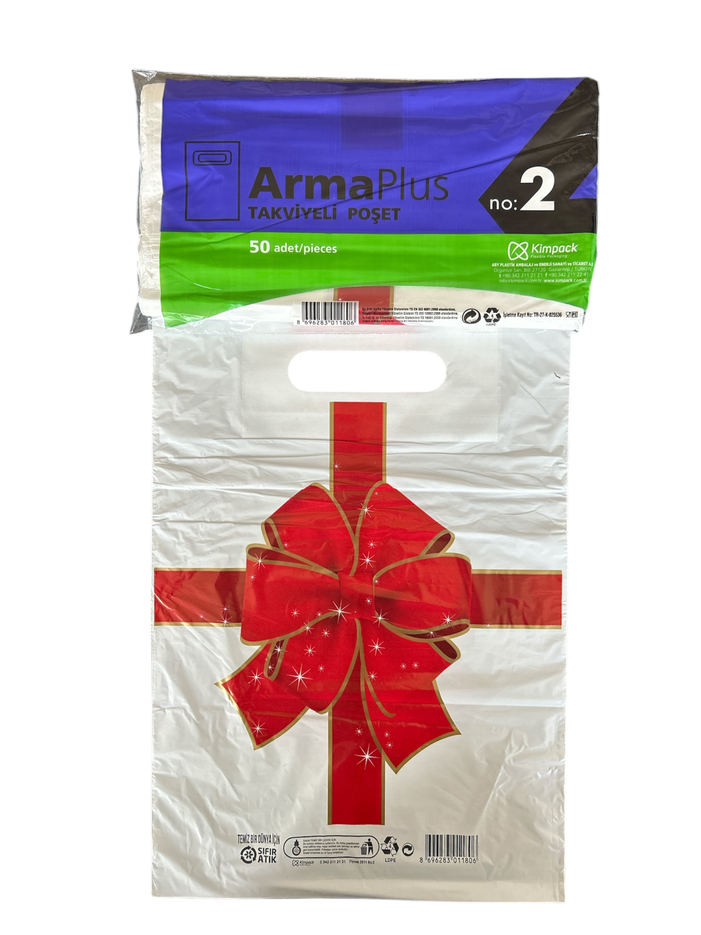 Takviyeli Poşet Kurdele Desen 26X38 (1000 Adet)