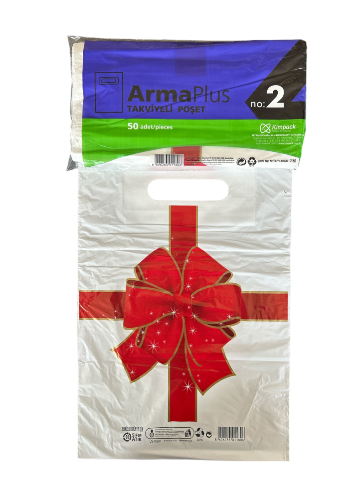 Reinforced Bag Ribbon Pattern 26X38 (1000 Pieces)