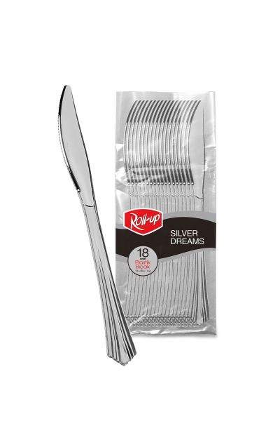 Metal Görünümlü Plastik Bıçak (360 Adet)