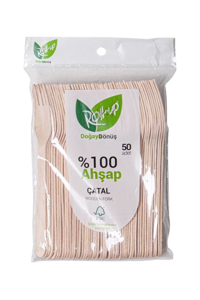 Tek Kullanımlık Ahşap Çatal (1200 Adet)