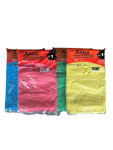 Baskısız Blok Poşet 22x33 Karışık Renk (7500 Adet)