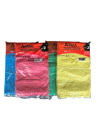 Baskısız Blok Poşet 26x38 Karışık Renk (7500 Adet)