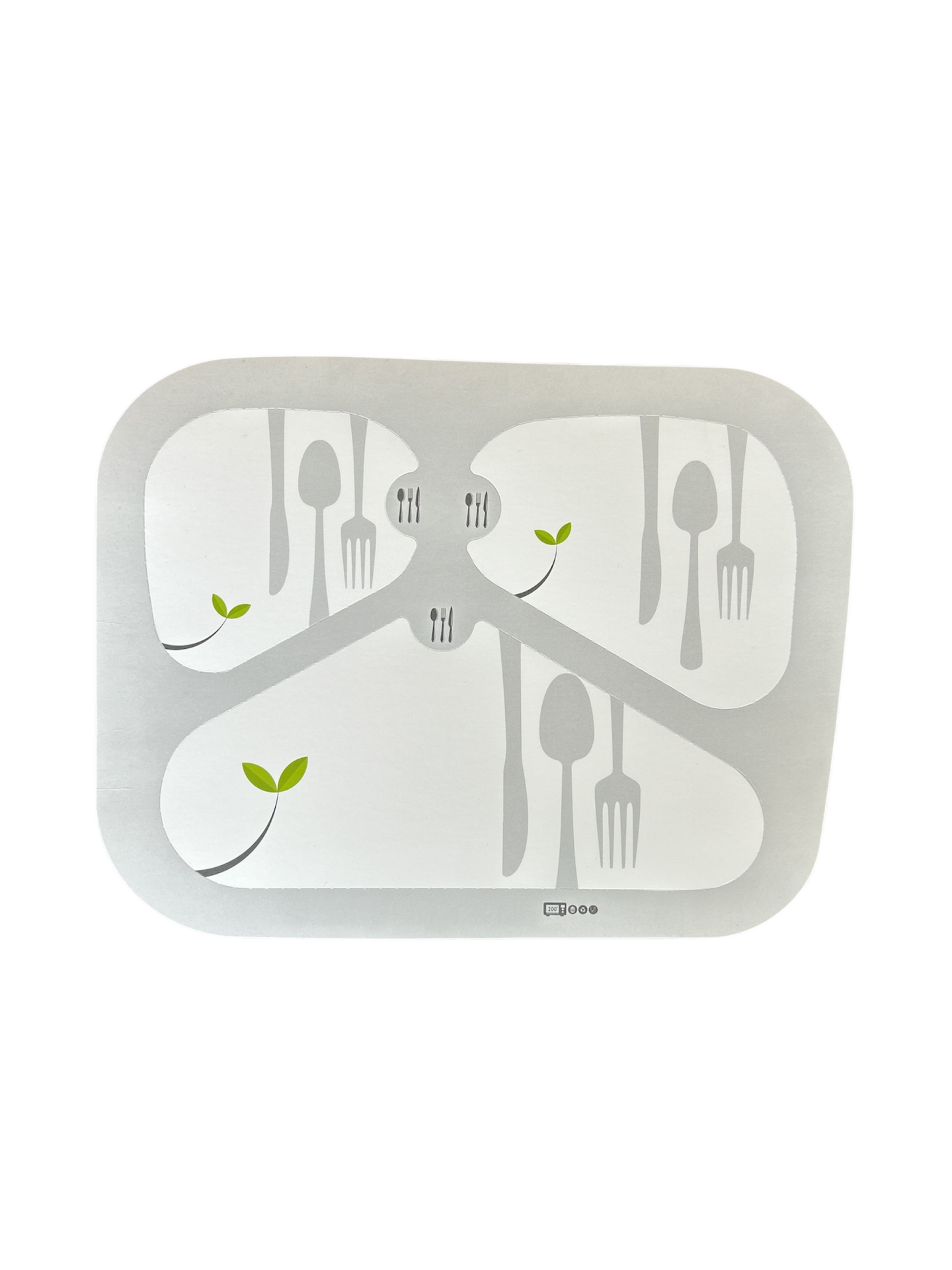 KT-30K Standard 3 Compartment Lid (500 Pieces)