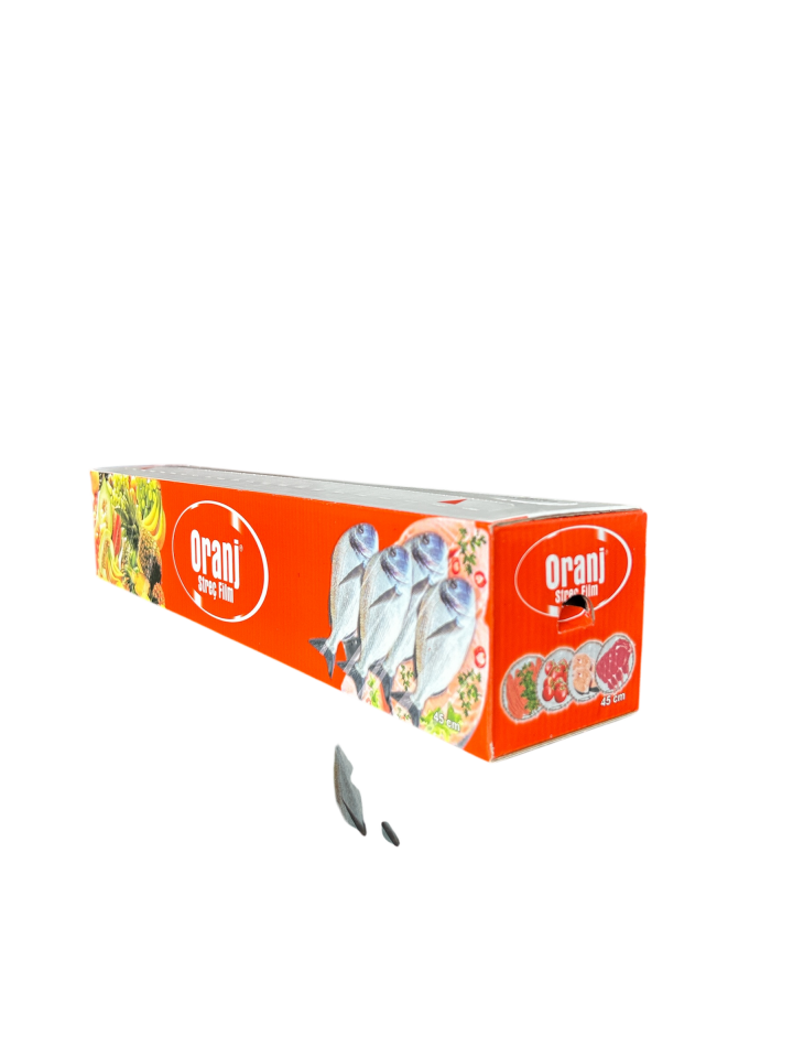 Oranj Kutulu Gıda Streç Film 45 cm (4 Adet) 9 MİKRON