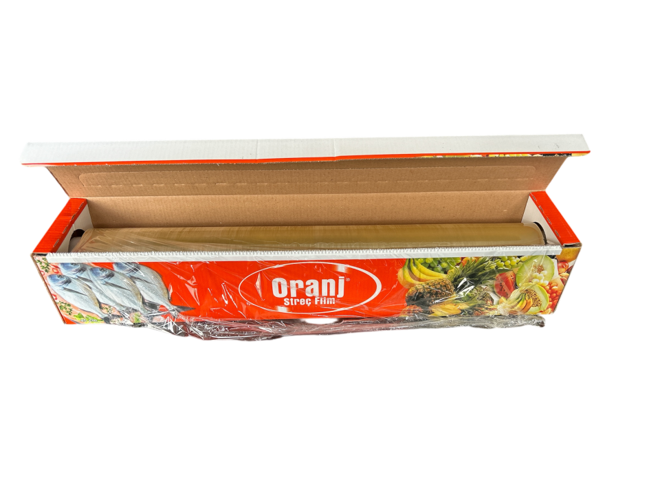 Oranj Kutulu Gıda Streç Film 45 cm (4 Adet) 9 MİKRON