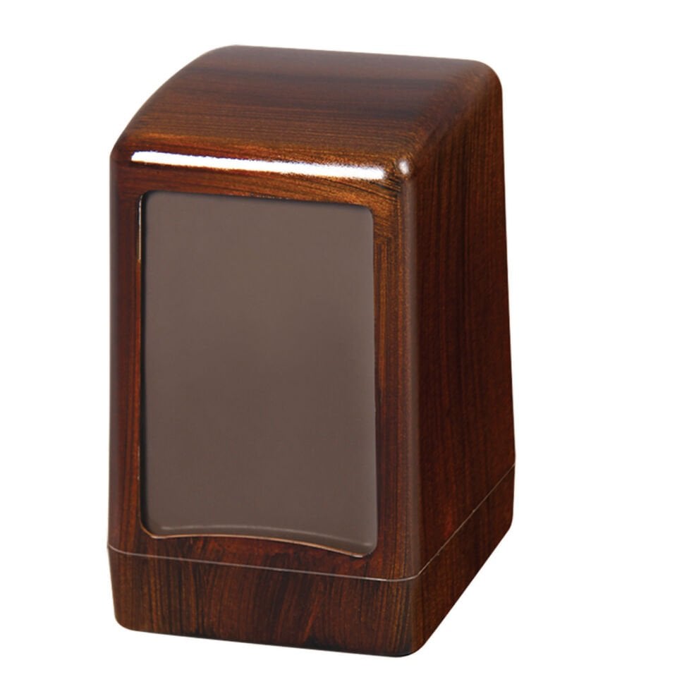 حامل مناديل خشبي ثقيل مطلي بالخشب (قطعة واحدة)