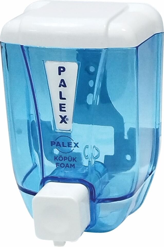 Köpük Sabun Dispenseri 500 cc Şeffaf-Mavi (2 Adet)