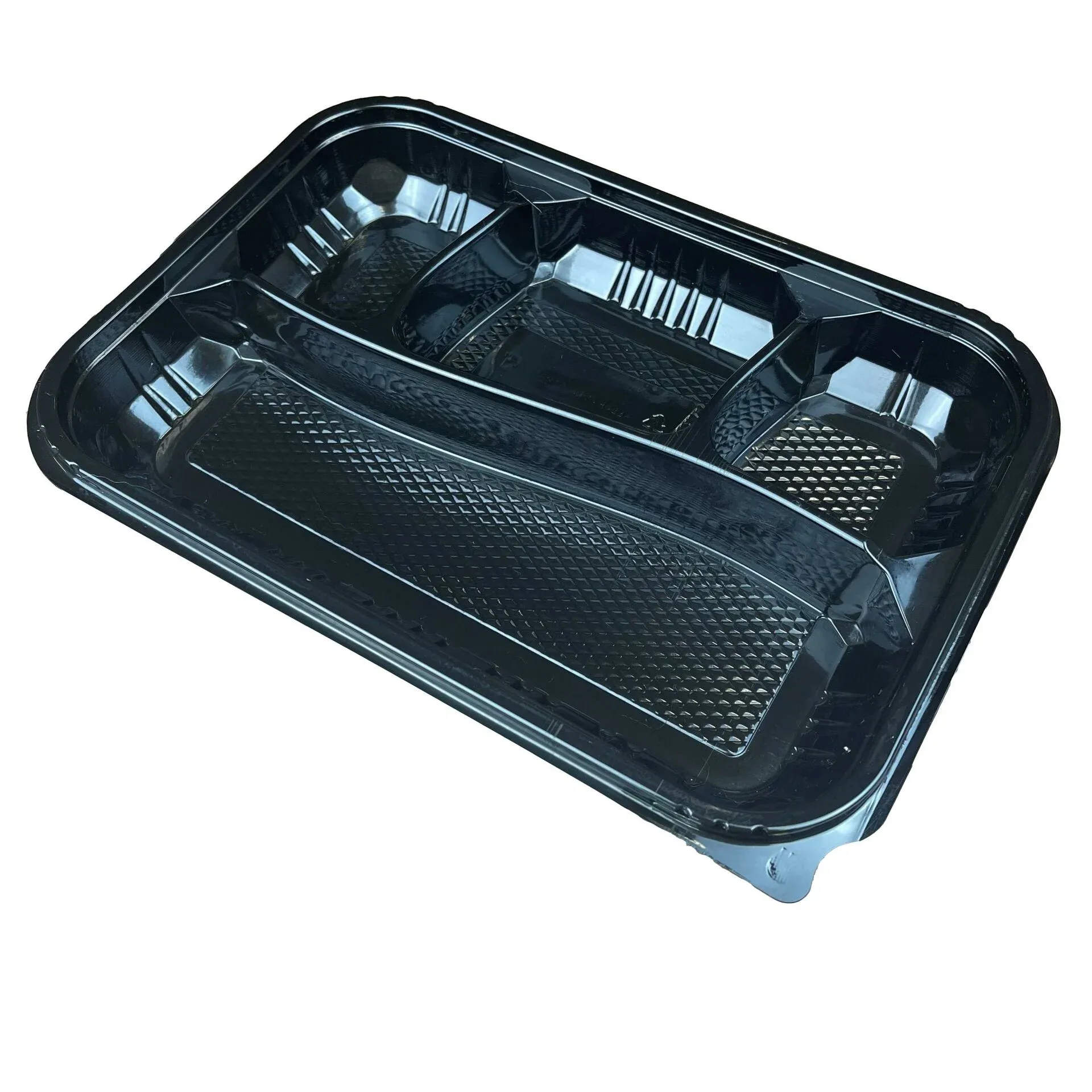 4 Bölmeli Mikrodalga Kebap Kabı Set (100 Adet)